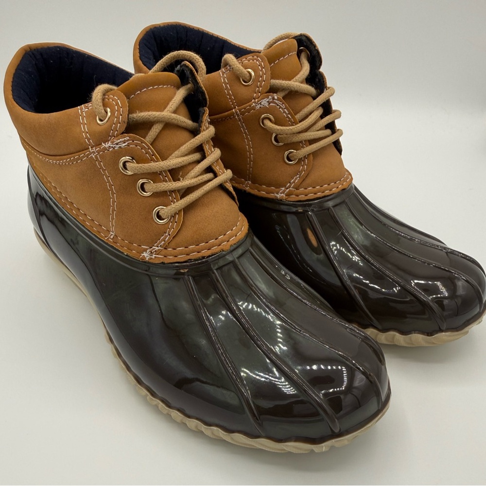 Tommy Hilfiger Brown Rain Boots